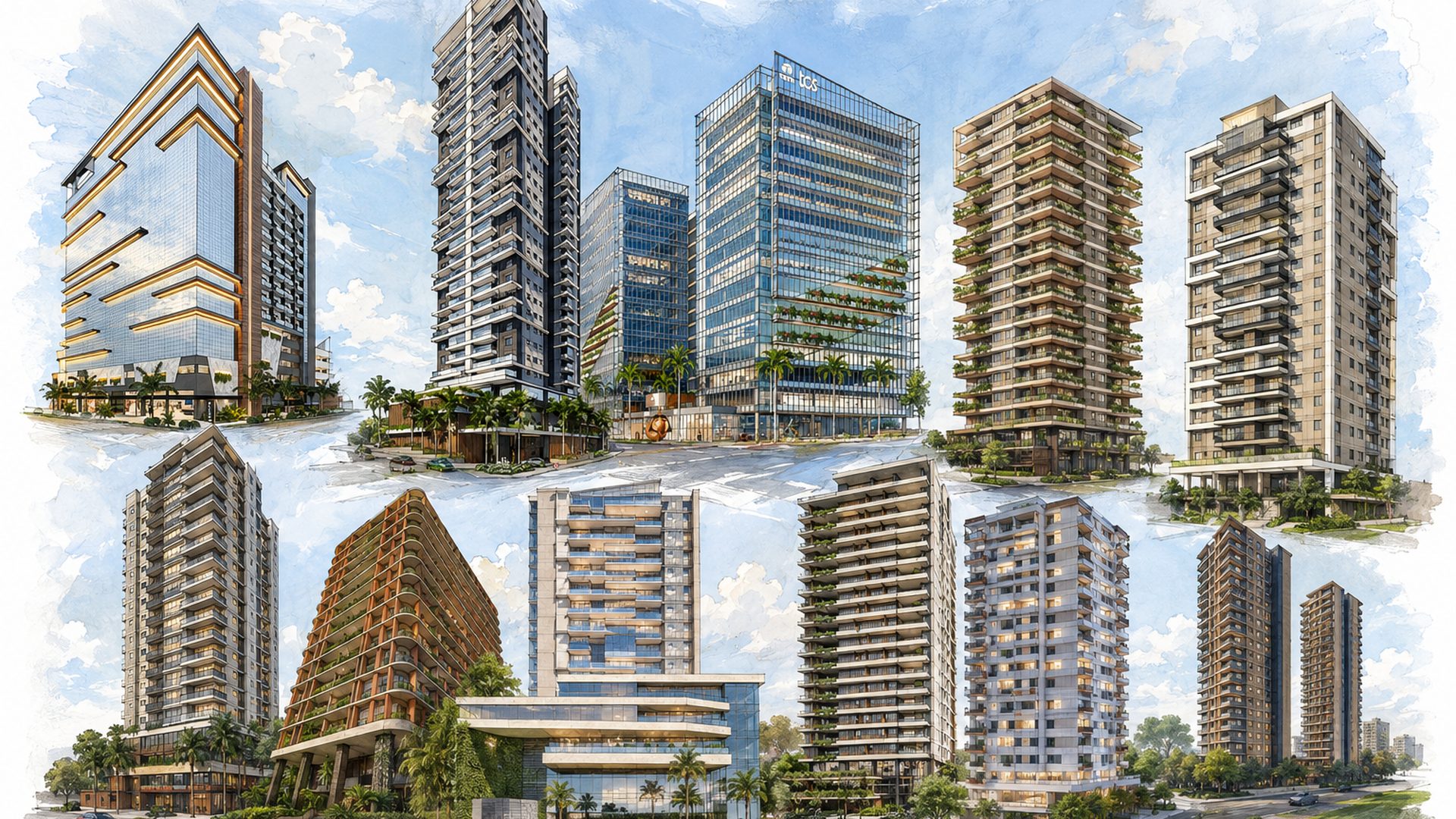 Edifício residencial em concreto